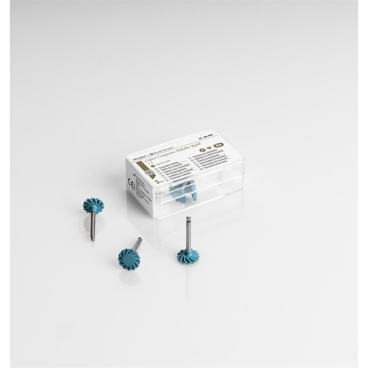 Copter Polishers Composite - Refill, 3 stuks Small High-polish blauw